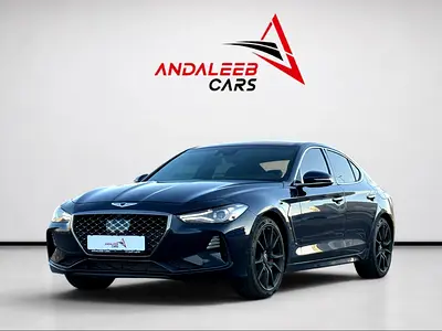 AED 1,440 P.M | 0% DOWN PAYMENT | GENESIS G70 PRESTIGE | 3.3L TWIN-TURBO V6 | 2018 | KOREAN SPECS