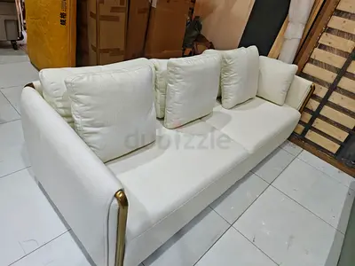 Mäçç__ Home 3_ Seater Sofa Beige Brand new