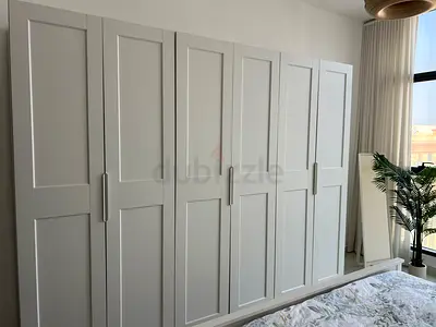 IKEA 6 door Wardrobe - White, Good Condition