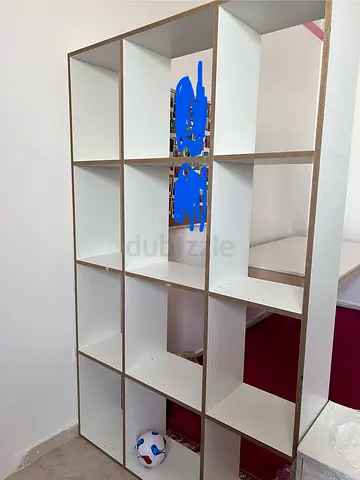 White 12  Storage Unit and Bookshelf