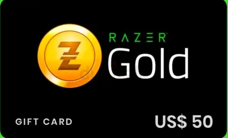 Razer Gold US$50 Gift Card (Digital/Physical)