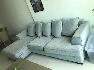 Brand new condition the one brand Kingston grey color lshape sofa