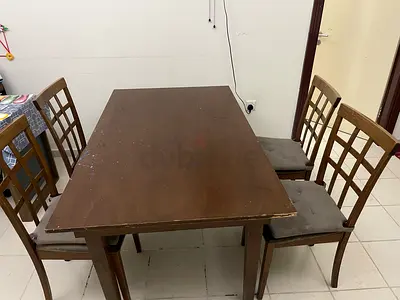 Used dining table with chair