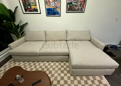 Original Crate&Barrel Lounge Deep feather filled L Shape Sofa