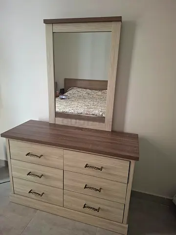 Dressing Table with Mirror, 6 Drawers - 3 months old, like new