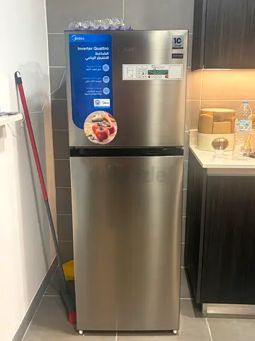 Midea double door fridge used just for 3 months excellent condition