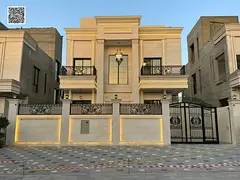 A villa for sale featuring a luxurious classic design and spacious areas, suitable for family living