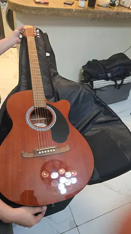 Fender FA-135CE Concert- Mahogany Finish Cutaway Acoustic Guitar - Good Condition