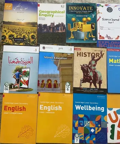 Set of Cambridge and School Textbooks — English, History, Science, Islamic Education