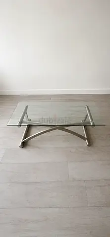 Glass coffee table