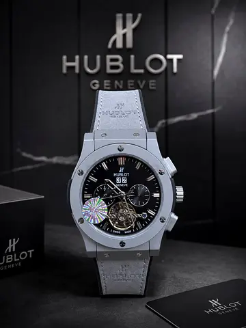 Hublot Geneve Men's Automatic Chronograph Watch - Grey