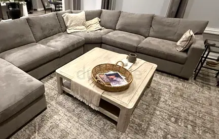 Crate&barrel U shape sofa axis