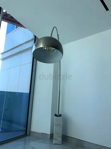 Replica Flos Arco Floor Lamp Natural Marble Stainless Steel Frame Brand New With Original Packing Bo