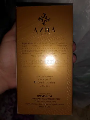 AZHA Eau de Parfum 100ml - New in Box