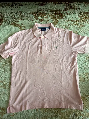 Gant Light Pink Polo Shirt - Lacoste Style, Size M