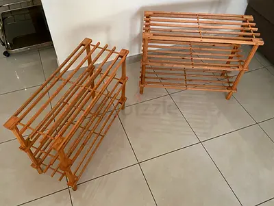 Wood shoes stand