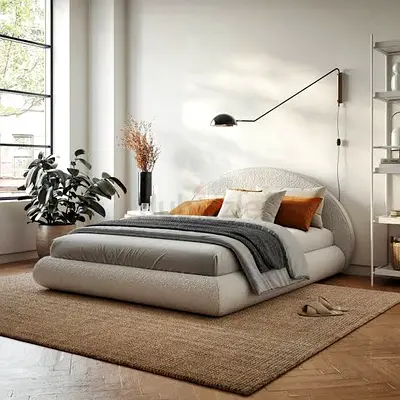 Elegant Modern Design Fully Custom Made King Size Brand New Bedframe