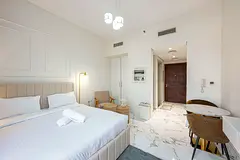 4600 with bills PER MONTH Near To bus Station newly furnished studio with balcony with Cover parking