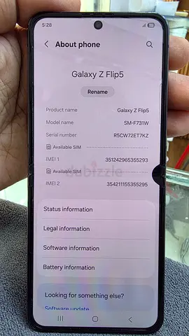 SamsungFlip5 dott