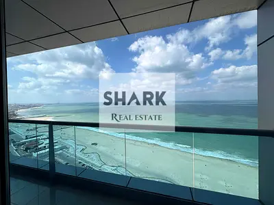 🏢 دوبلكس 3 غرف وصالة للبيع – كورنيش ريزيدنس | عجمان 🌊 إطلالة بحرية كاملة