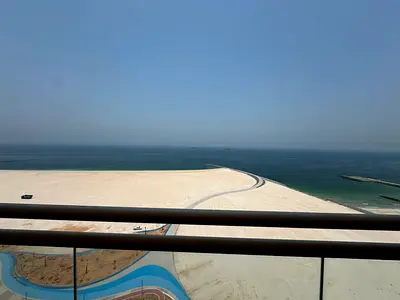 Brand New 3 Bedroom Apartment on Ajman Corniche | Direct Sea View | Master Bedroom | Separate Living Room | Central AC