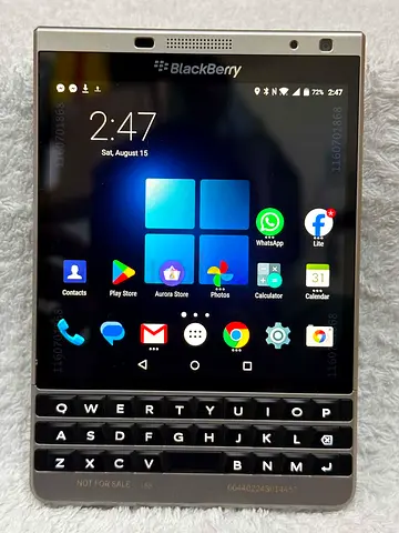 BlackBerry Passport Silver Android 5.1 Prototype Build AAB982 Engineering Build Smartphone