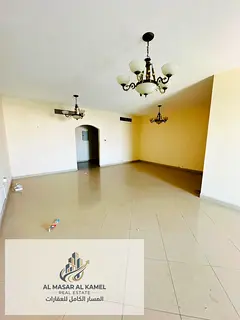 Spacious 3-bedroom apartment with a living room in Al Majaz 3, Sharjah. Prime location, excellent l