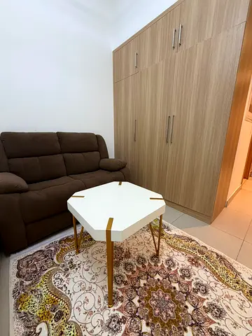 Super-class furnished studio on Maryam Island for 4,000, including parking, a gym, and a swimming pool.