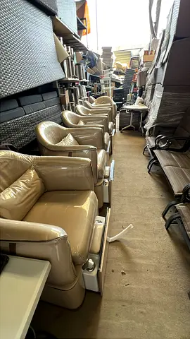 Luxury Pedicure Spa Chair with Integrated Foot Basin