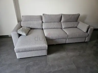 Ikea Eskilstuna L shape sofa bed with storage