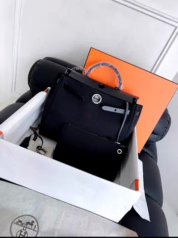 Hermès Herbag Zip 31 in Black