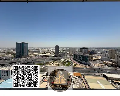 عرض مميز وسعر لا يُنافس: شقة مكونة من غرفتي نوم (2BHK) للإيجار في موقع متميز بأبراج "عجمان بيرل" (Ajman Pearl Towers)، تتميز بإطلالة مفتوحة بالكامل وإ