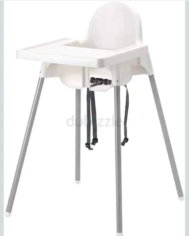Ikea Simple White Baby High Chair