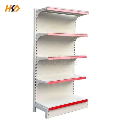 Display supermarket grocery shelves metal racks