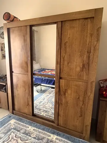 Sliding Doors Wardrobe with Full-Length Mirror