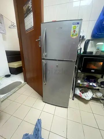 Silver Double Door Refrigerator 170L