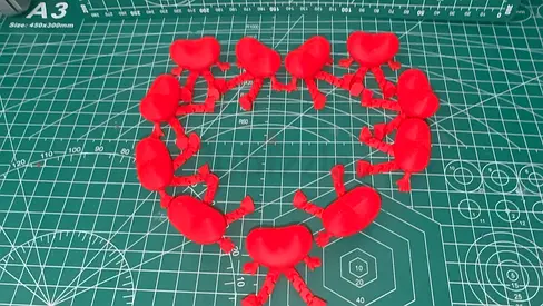 Custom Articulated Heart toys - gifts - love