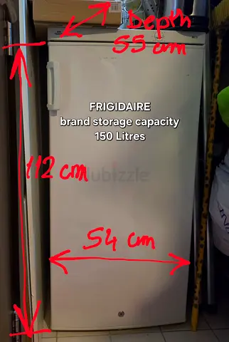 Frigidaire 150L Upright Freezer / Refrigerator - Good Working Condition