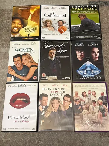 Lot of 9 Romantic Comedies & Dramas on DVD — Mixed Titles (Used)