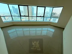 Three-bedroom apartment with living room for annual rent in Al Khan, featuring an open view, 4 bathr