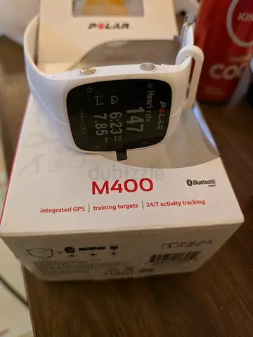 Polar M400 GPS Running Watch (White) - Good Condition