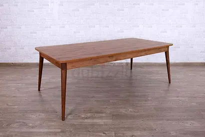 8 Seater Dining Table - Brown - Like Brand New (without chairs)