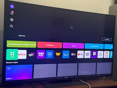 LG QNED86T6A 4K 120HZ HDR10 smart
with magic remote 55-inch TV - perfect working condition like new