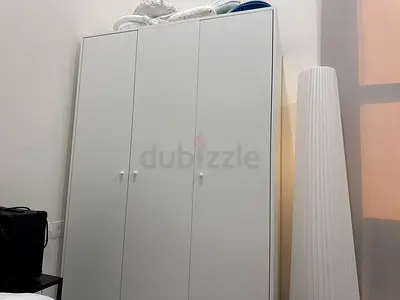 Kleppstad ikea White 3-Door Wardrobe / - excellent Condition