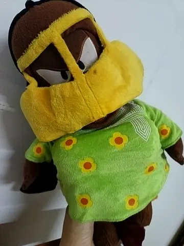 Fareej cartoon Plush Character Toy - Soft Stuffed Doll (Good Condition)