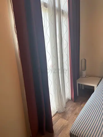 IKEA curtains with sheer liners + railing — MUST SELL TODAY
