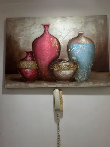 Canvas Wall Art - Still Life Vases Painting (Used)
