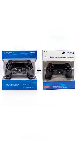 Ps4 controllers Two Sony DualShock 4 Wireless Controllers for PS4 - Black (Brand boxed)