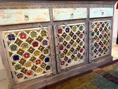 Antique-Style Wooden Cabinet. Vintage collection