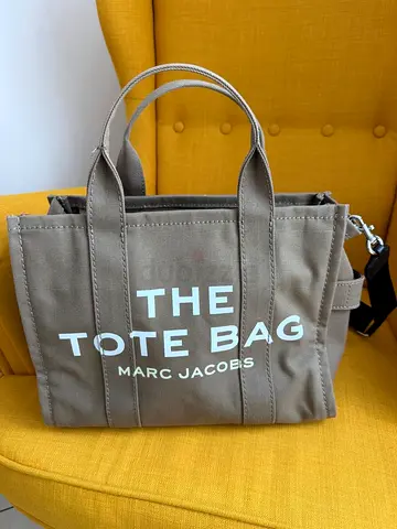 Marc Jacobs 'The Tote Bag' canvas tote bag - beige/khaki, great condition.